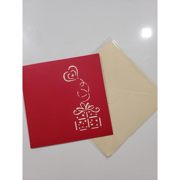 Bundle of 3 Wedding Unique 3D Popup Ring Box That Opens With Ring Inside Cards - Picture 3 of 3